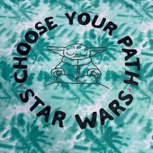 Star Wars Mandalorian Choose Your Own Path Baby Yoda Grogu Tee Size M